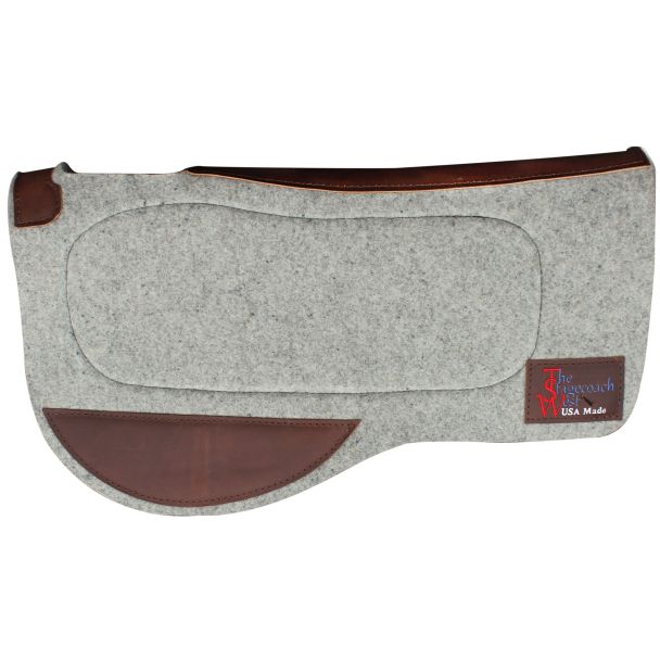 Bar J Contoured Wool Trail Cut  Pad W/Comfort Grip 