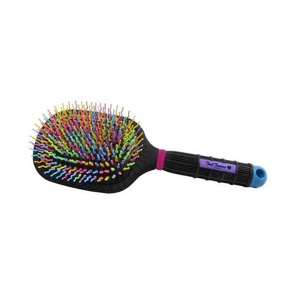 Tail Tamer Rainbow Wave Paddle Brush