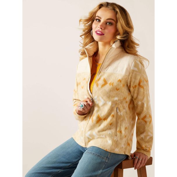 Ariat Women's Prescott Fleece Jacket - Sand Dune Print