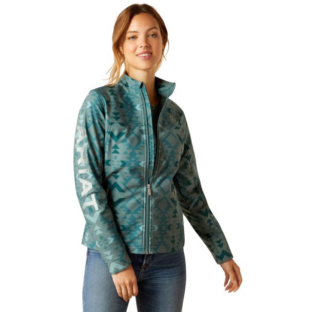 Ariat Women's New Team Softshell Print Jacket - Pinewood