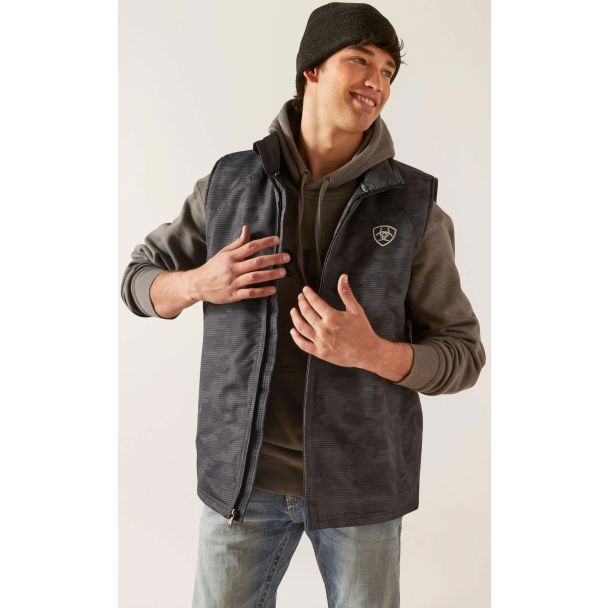 Ariat Men's Team Logo Insulated Vest - Ebony Camo