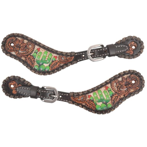 Circel Y Cactus Country Spur Straps