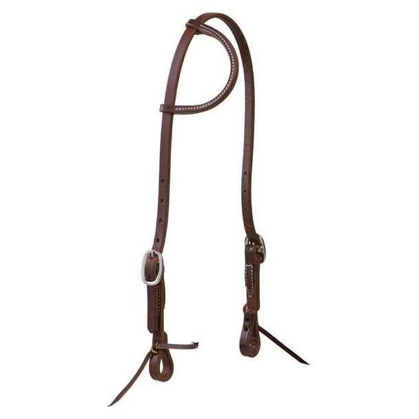 Working Cowboy Sliding Ear Headstall, 5/8", Stainless Steel