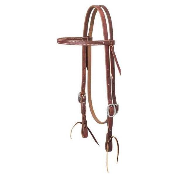 Working Cowboy Economy Browband Headstall, 5/8", Stainless Steel