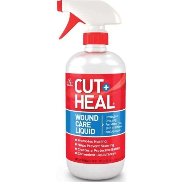 Cut Heal Multi Care Liquid Wound Spray For Pets 16oz Spray