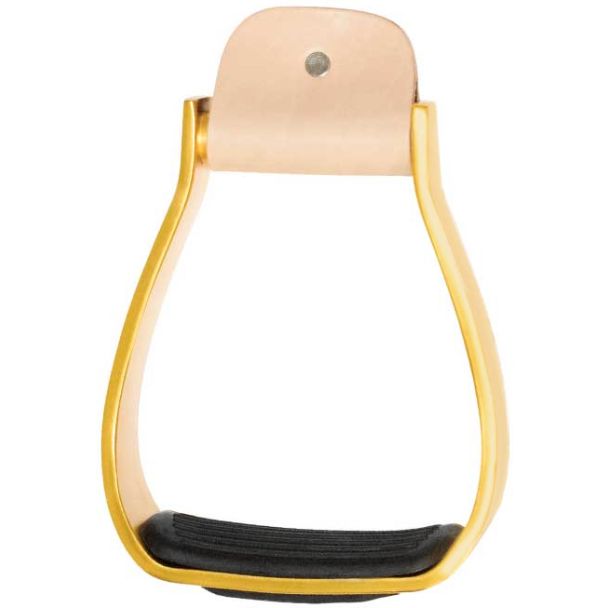 2" Aluminum Bell Stirrups - Gold