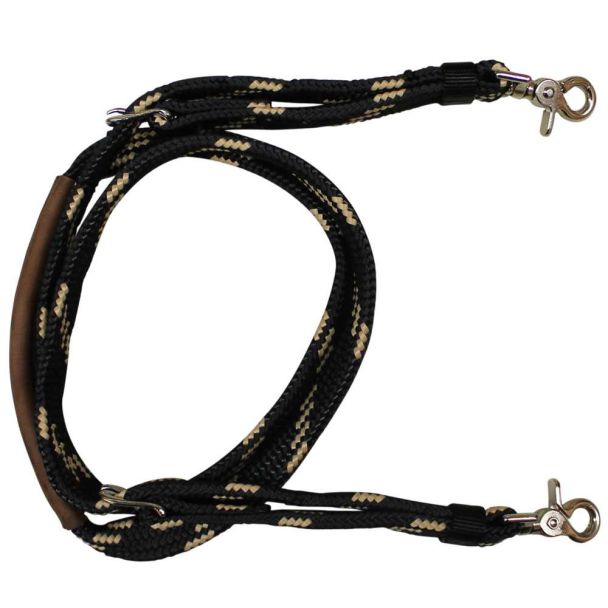 Soft Braid Shooting Reins - Black