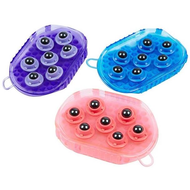 Roma Massage Rubber Mitt with Magnetic Roller Balls