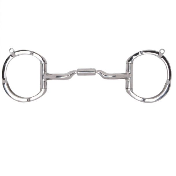 89-30047  Eggbutt with Hooks with Stainless Steel Low Port Comfort Snaffle MB 04