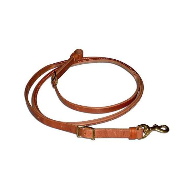 Rolled Leather Roping Reins