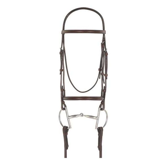 Camelot Plain Raised Snaffle Bridle