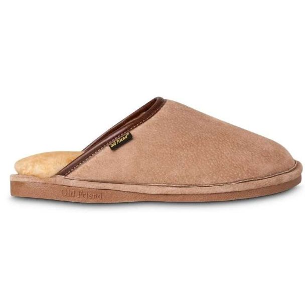 Men's Scuff Slipper - 100% Genuine Sheepskin Lined