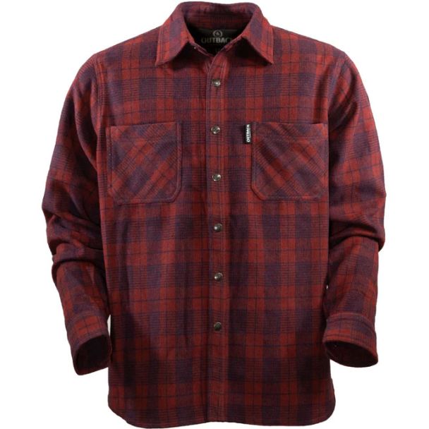 Outback Trading Men&rsquo;s Clyde Big Shirt - Red