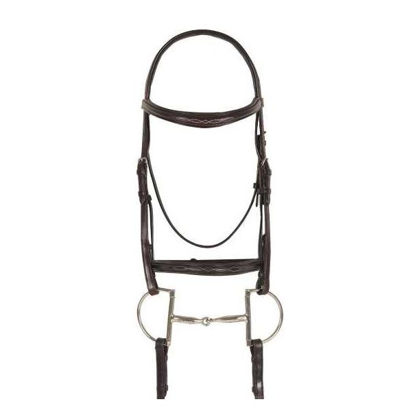 Ovation Breed Fancy Stitched Raised Padded Bridle- Quarter Horse