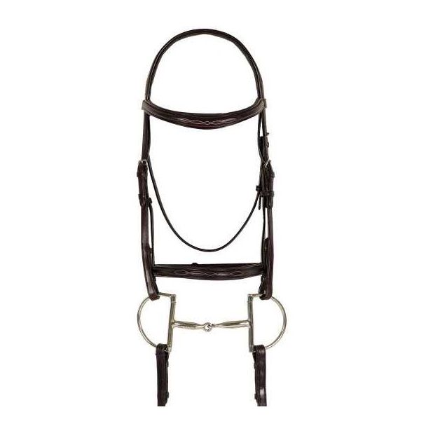 Ovation Breed Fancy Stitched Raised Padded Bridle - Draft Cross