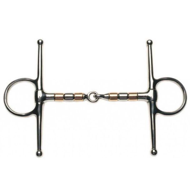 Korsteel Full Cheek Snaffle With Copper Rollers