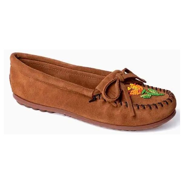 Minnetonka Women's Ziigwan Waabigwan Hardsole Moc - Brown