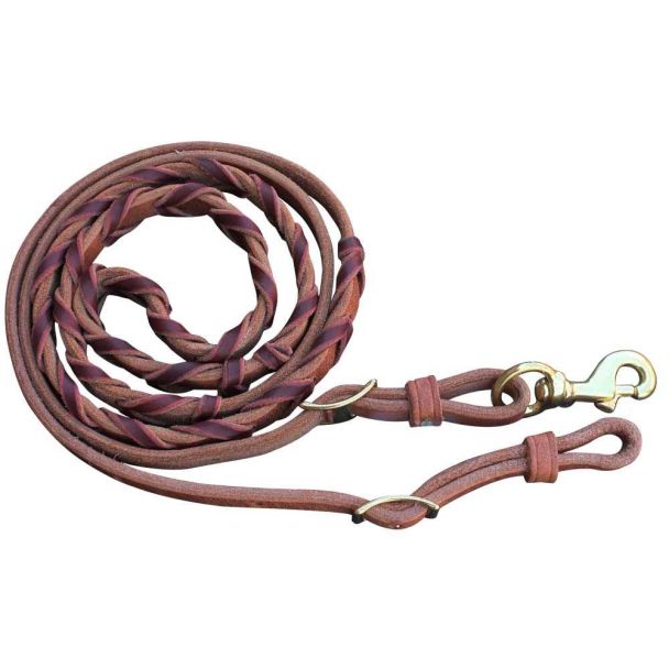 Harness Leather Laced Barrel Reins