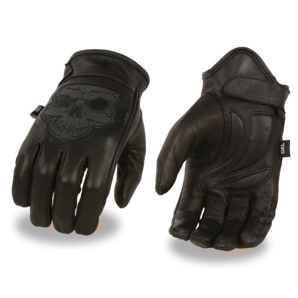 Men&rsquo;s Premium Leather Short Wrist Gel Palm Driving Glove 