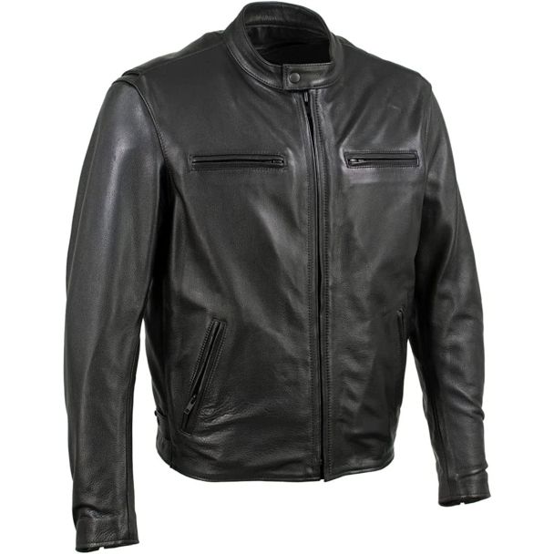 Milwaukee Leather Men's Standard USA Made Road Racer Premium Leather Motorcycle Jacket&nbsp;