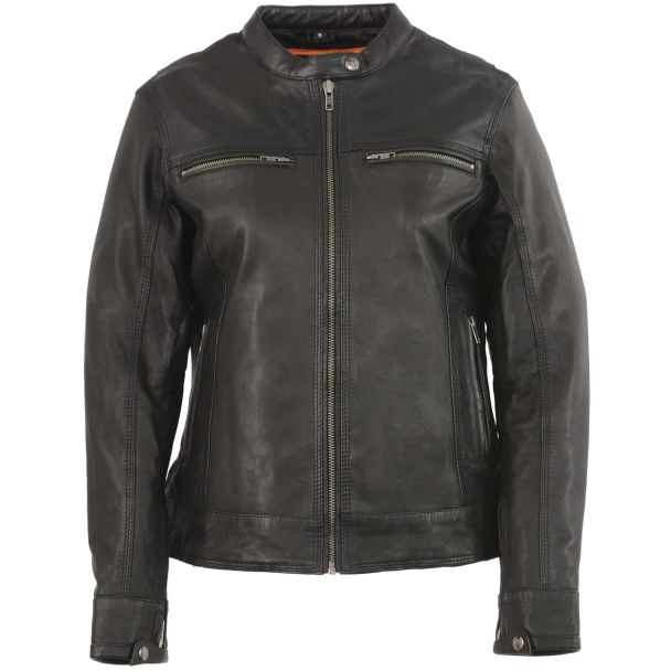 Milwaukee Leather Women&rsquo;s Lightweight Triple Stitch Scooter Jacket w/ Venting