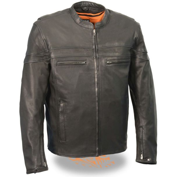 Milwaukee Leather Men&rsquo;s Lightweight Sporty Scooter Crossover Jacket