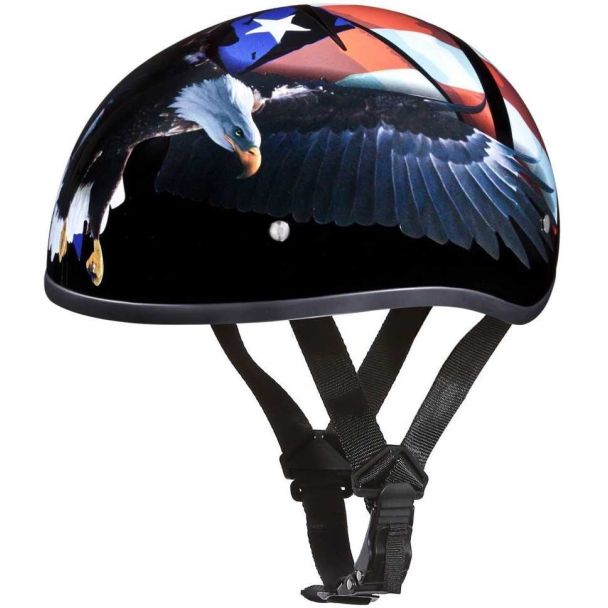 D.O.T. Daytona Skull Cap With Freedom