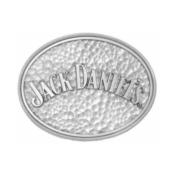 Jack Daniels Belt Buckle, Oval, Hammered