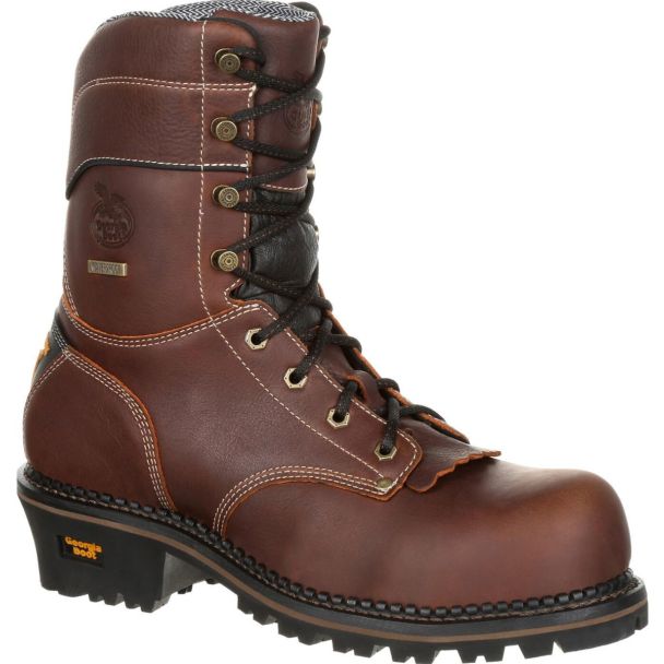 Georgia Boot AMP LT Logger Composite Toe Waterproof Work Boot