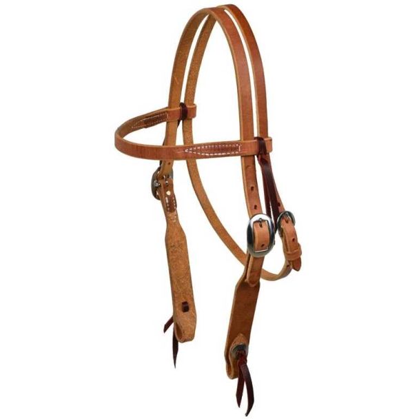 3/4" Browband Headstall With Stainless Steel Buckle