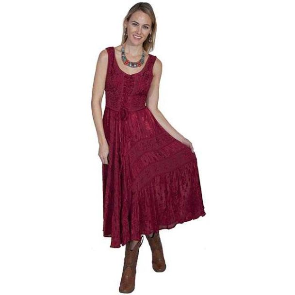 Burgundy Lace Dress