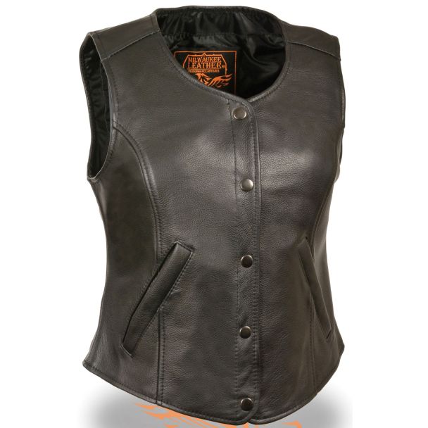 Women&rsquo;s LKL4701 Snap Font Longer Body Vest&nbsp;