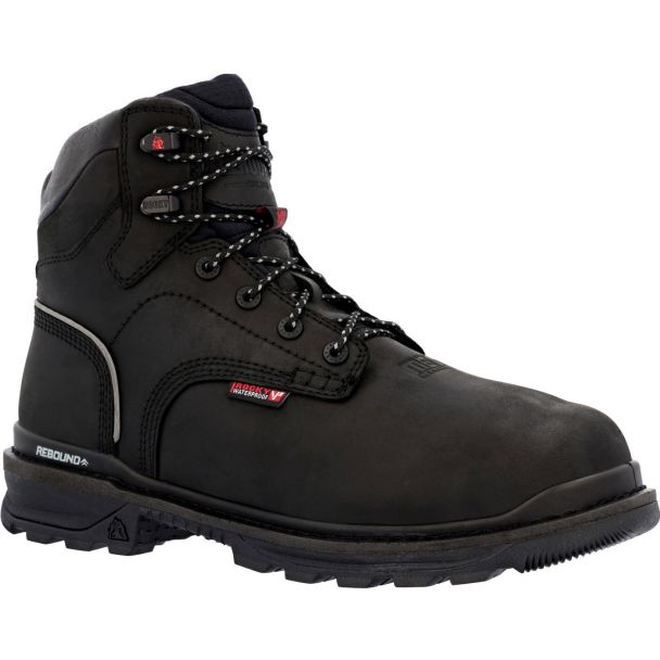 Rocky Mens Rams Horn Waterproof Composite Toe Internal Met Guard Work Boot