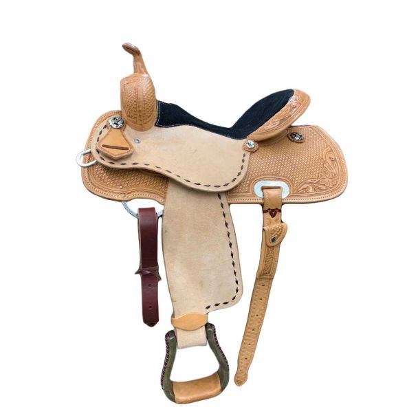 Bar J Tail Spin Barrel Saddle 