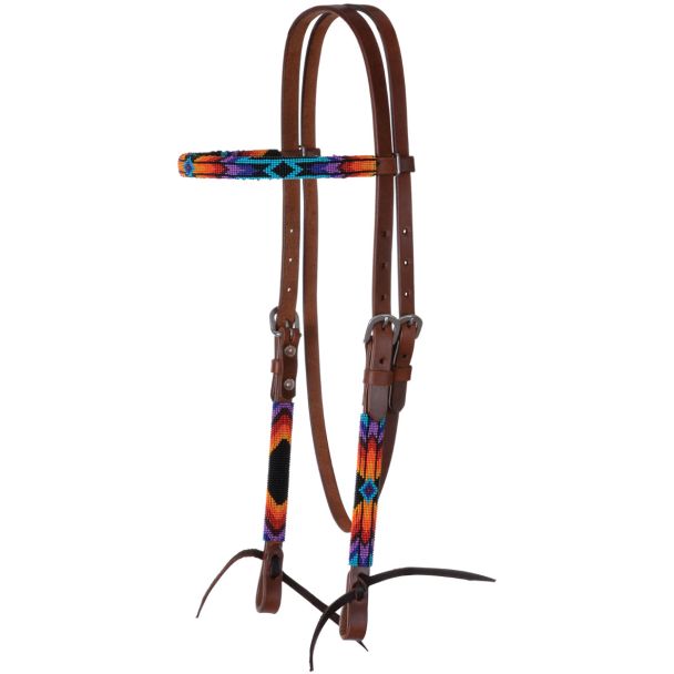 Circle Y Vibrant Infinity Wrap Browband Headstall