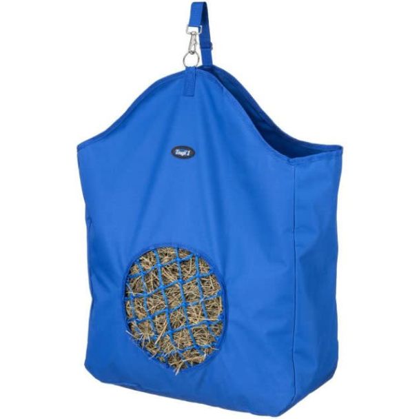 Tough1 Nylon Hay Bag with Round Net Front - Blue