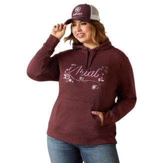 Ariat Women's Stories Hoodie - Clove Brown