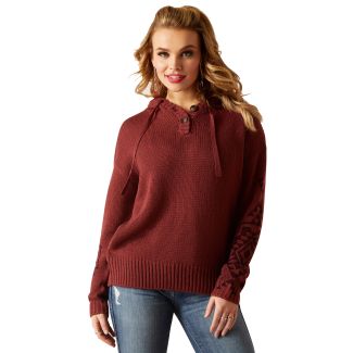 Ariat Women's Layla Sweater - Oxblood