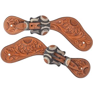 Circle Y Copper Sunflower Spur Straps