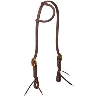 Working Cowboy Sliding Ear Headstall, 5/8", Solid Brass