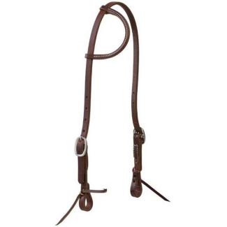 Working Cowboy Sliding Ear Headstall, 5/8", Stainless Steel