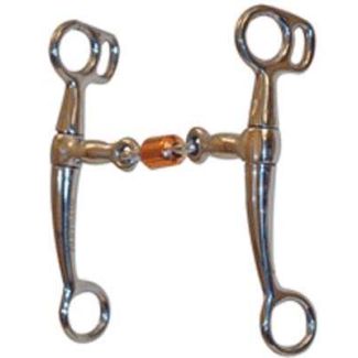 3 Piece Roller Snaffle Breaking Bit