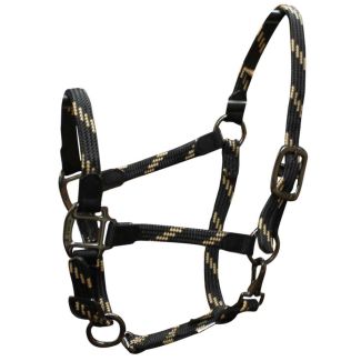 Soft Braid Halter - Black/Tan