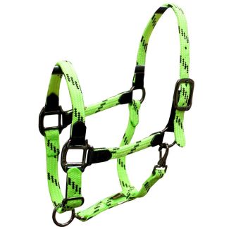 Soft Braid Halter - Lime/Black