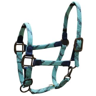 Soft Braid Halter - Turquoise/Navy