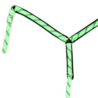 Soft Braid Breast Collar - Lime Green
