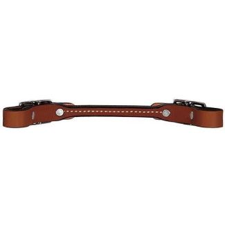 Round Leather Curb Strap