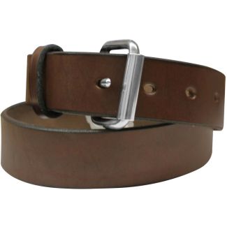 Amish Made Roller Buckle Belt - Brown