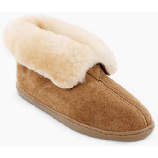 &nbsp;Women's Sheepskin Ankle Boot Slipper - Golden Tan