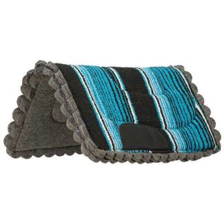 Pony Felt Lined Navajo Saddle Pad, Blue